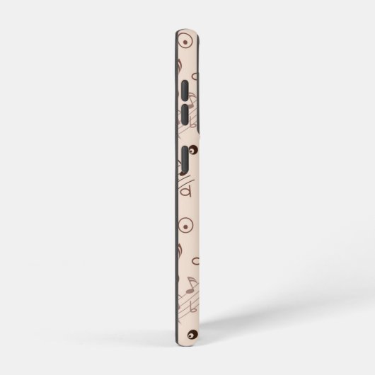 Musikmuster Samsung Galaxy Hülle (Rechte Seite)