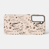 Musikmuster Samsung Galaxy Hülle (Rückseite (Horizontal))