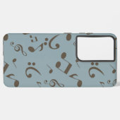 Musikmuster Samsung Galaxy Hülle (Linke Seite)