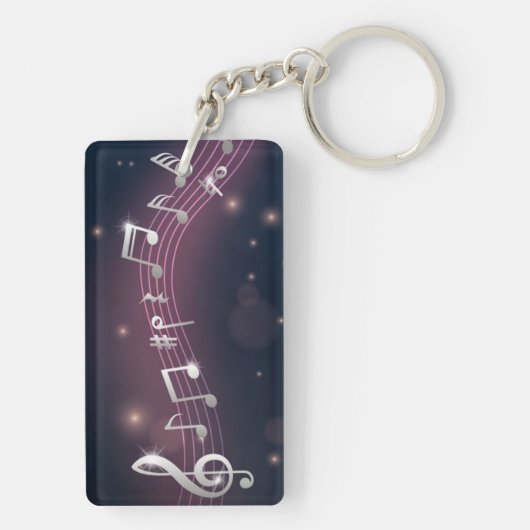 Musikmuster Schlüsselanhänger (Rückseite)