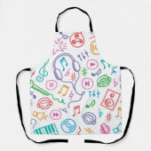 Musikmuster Schürze (Vorderseite)