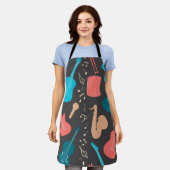 Musikmuster Schürze (Getragen)