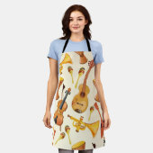 Musikmuster Schürze (Getragen)