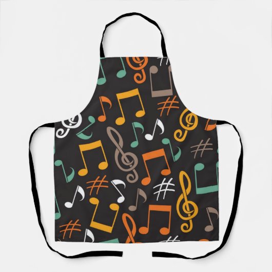 Musikmuster Schürze (Vorderseite)