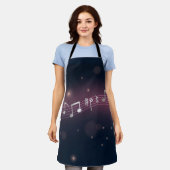 Musikmuster Schürze (Getragen)