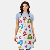 Musikmuster Schürze (Getragen)