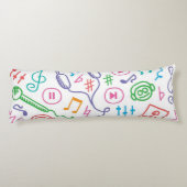 Musikmuster Seitenschläferkissen (Rückseite)