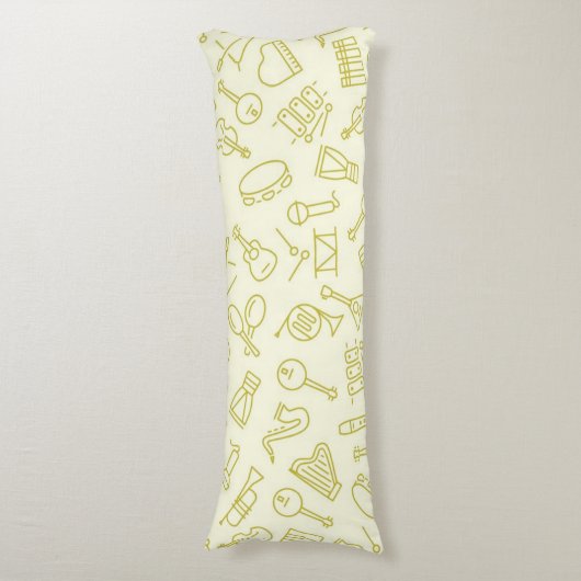 Musikmuster Seitenschläferkissen (Vorderseite Vertikal)