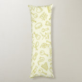 Musikmuster Seitenschläferkissen (Rückseite (Vertikal))