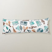 Musikmuster Seitenschläferkissen (Rückseite)