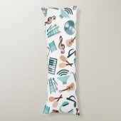 Musikmuster Seitenschläferkissen (Vorderseite Vertikal)