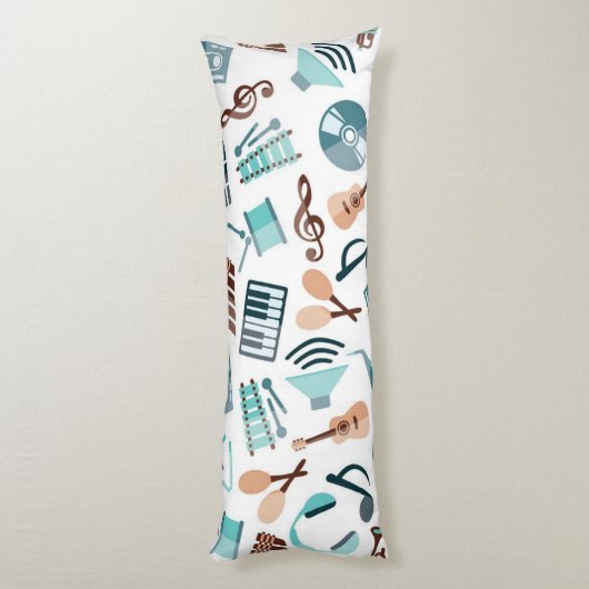 Musikmuster Seitenschläferkissen (Rückseite (Vertikal))