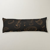 Musikmuster Seitenschläferkissen (Rückseite)