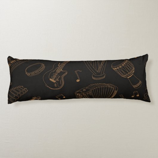Musikmuster Seitenschläferkissen (Rückseite)