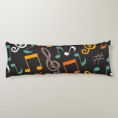 Musikmuster Seitenschläferkissen (Rückseite)