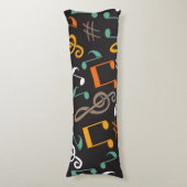 Musikmuster Seitenschläferkissen (Vorderseite Vertikal)