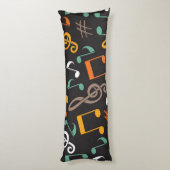 Musikmuster Seitenschläferkissen (Rückseite (Vertikal))