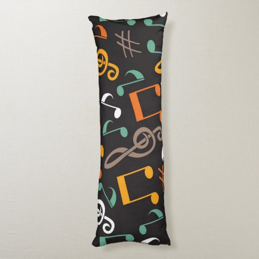 Musikmuster Seitenschläferkissen (Rückseite (Vertikal))