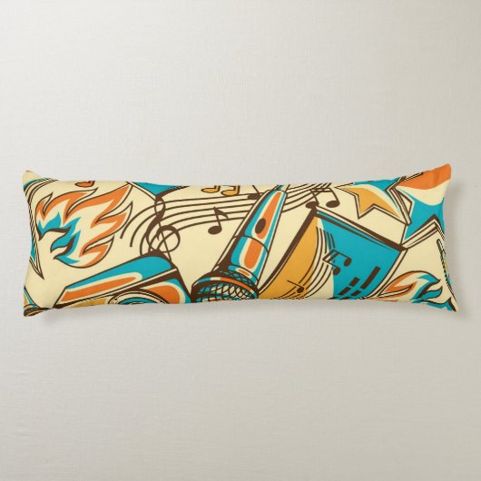 Musikmuster Seitenschläferkissen (Rückseite)