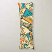 Musikmuster Seitenschläferkissen (Vorderseite Vertikal)