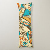 Musikmuster Seitenschläferkissen (Rückseite (Vertikal))