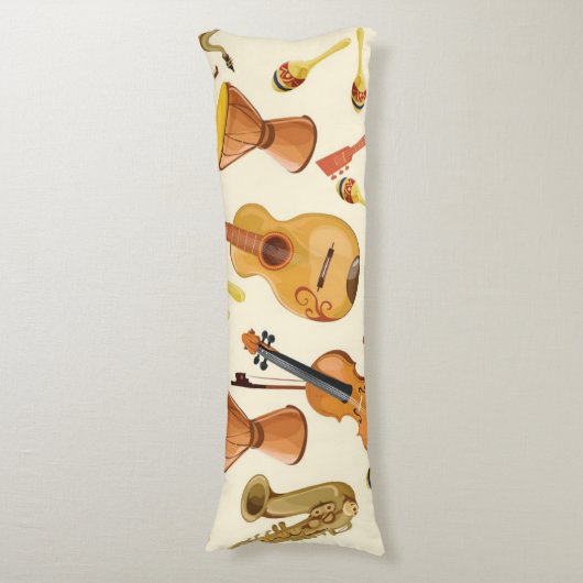 Musikmuster Seitenschläferkissen (Vorderseite Vertikal)