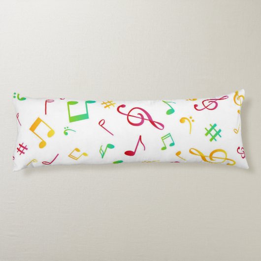 Musikmuster Seitenschläferkissen (Rückseite)