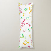 Musikmuster Seitenschläferkissen (Rückseite (Vertikal))