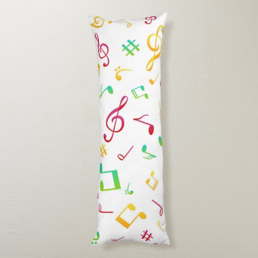 Musikmuster Seitenschläferkissen (Rückseite (Vertikal))