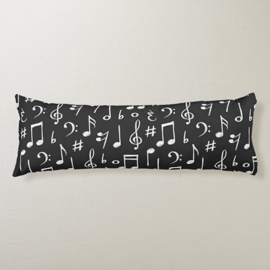 Musikmuster Seitenschläferkissen (Vorderseite)
