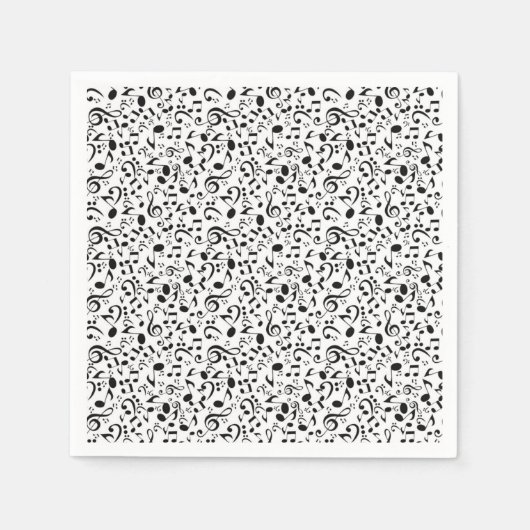 Musikmuster Serviette (Vorderseite)