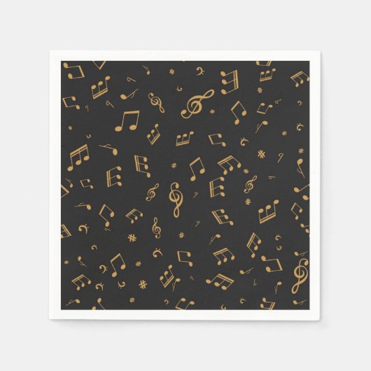 Musikmuster Serviette (Vorderseite)