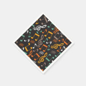 Musikmuster Serviette (Ecke)
