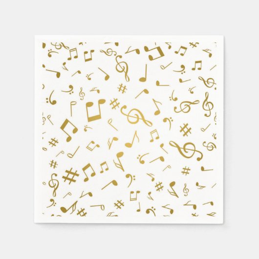 Musikmuster Serviette (Vorderseite)