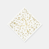 Musikmuster Serviette (Ecke)