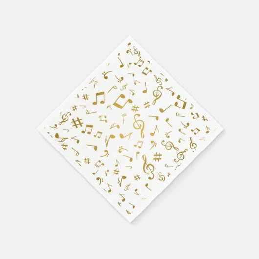 Musikmuster Serviette (Ecke)