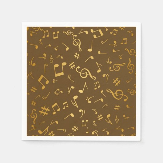 Musikmuster Serviette (Vorderseite)