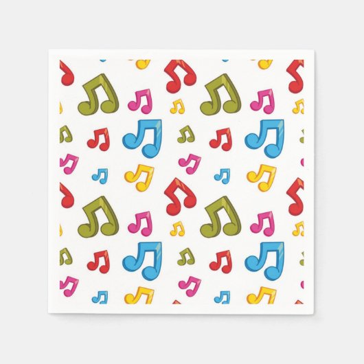 Musikmuster Serviette (Vorderseite)
