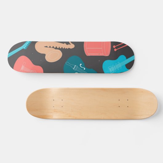 Musikmuster Skateboard (Horizontal)