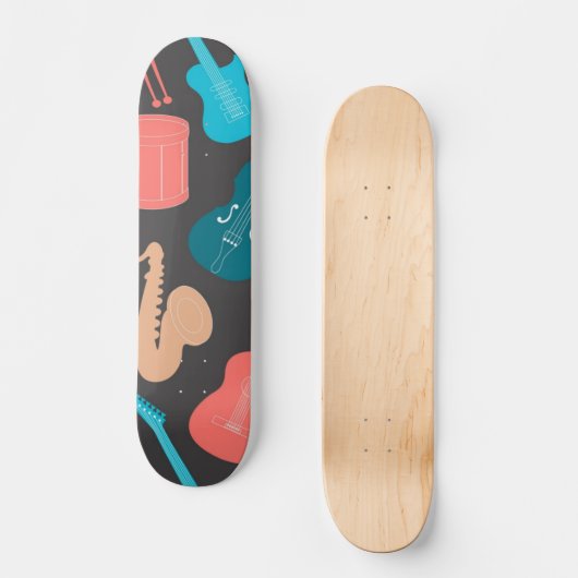Musikmuster Skateboard (Vorderseite)