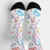 Musikmuster Socken (Oben)