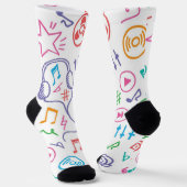 Musikmuster Socken (Gewinkelt)