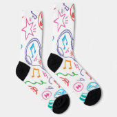 Musikmuster Socken (Rechts)