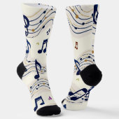 Musikmuster Socken (Gewinkelt)