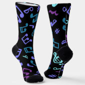 Musikmuster Socken (Gewinkelt)