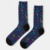 Musikmuster Socken (Linkes Detail)