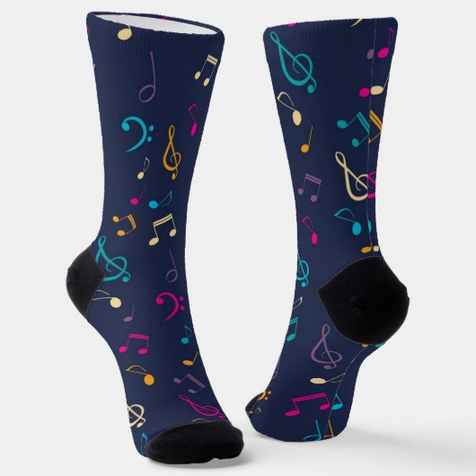 Musikmuster Socken (Gewinkelt)