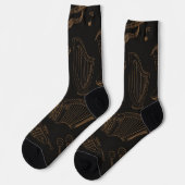 Musikmuster Socken (Linkes Detail)