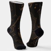Musikmuster Socken (Gewinkelt)