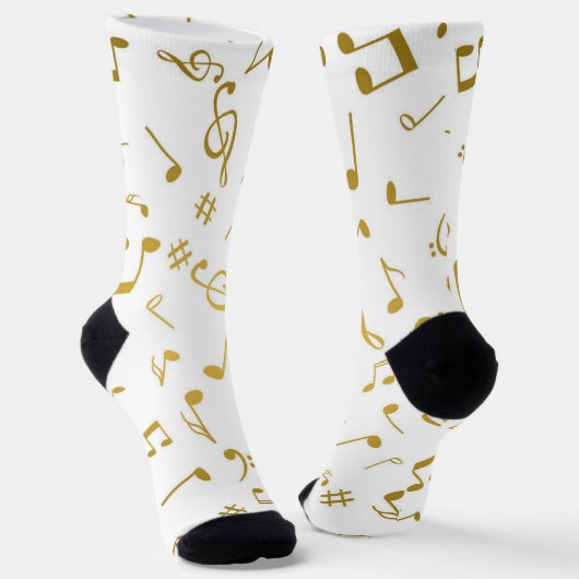 Musikmuster Socken (Gewinkelt)